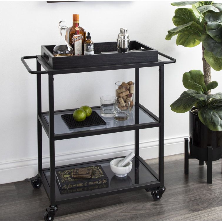 Coffee Bar Cart Wayfair Coffee Bar Cart Wayfair This bar cart is a